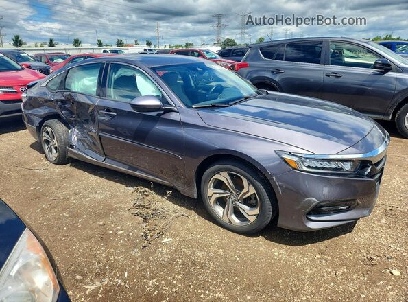 1HGCV2F69JA032058 2018 HONDA ACCORD Gray წინა მარჯვენა