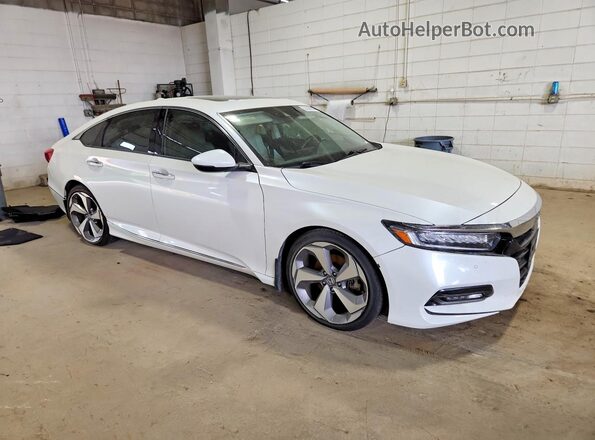 1HGCV2F91JA015989 2018 HONDA ACCORD White Առջևի աջ