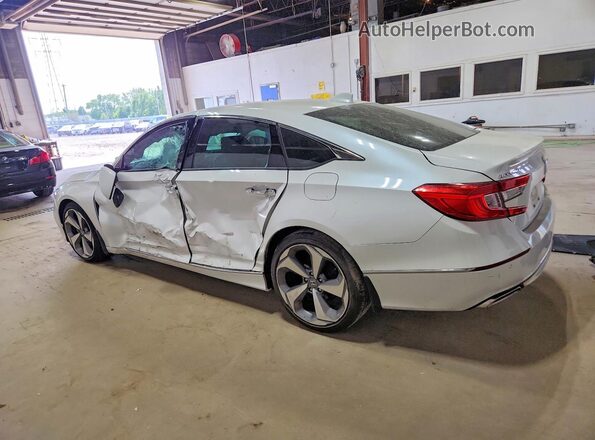 1HGCV2F91JA015989 2018 HONDA ACCORD White Հետևի ձախ