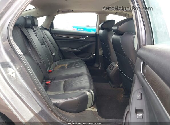 1HGCV2F92JA004984 2018 HONDA ACCORD Gray Vista de la etiqueta del VIN