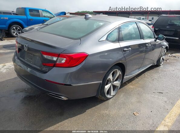 1HGCV2F92JA004984 2018 HONDA ACCORD Gray Trasero derecho