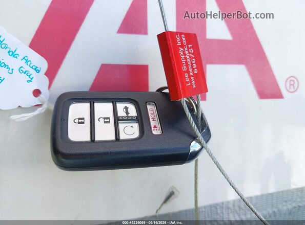 1HGCV2F92JA004984 2018 HONDA ACCORD Gray Vista del salpicadero