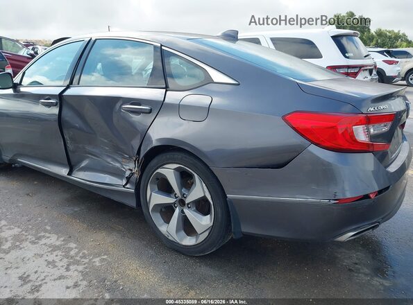 1HGCV2F92JA004984 2018 HONDA ACCORD Gray Vista frontal