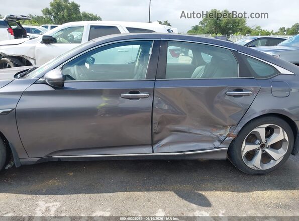 1HGCV2F92JA004984 2018 HONDA ACCORD Gray 