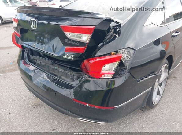 1HGCV2F93KA033735 2019 HONDA ACCORD Black წინა ხედი
