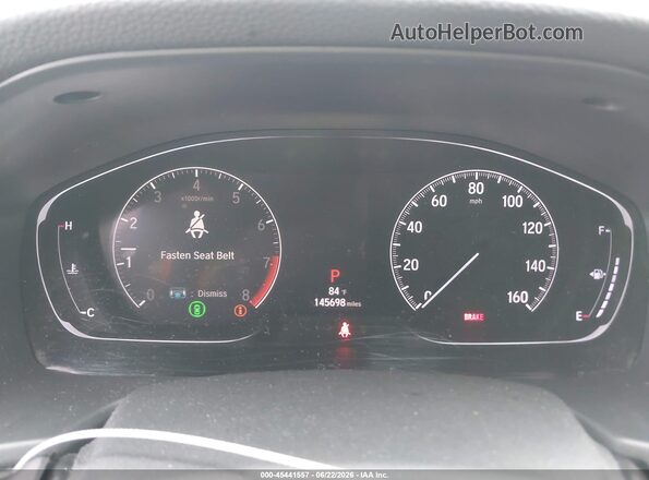 1HGCV2F93KA033735 2019 HONDA ACCORD Black უკანა სავარძლების ხედი