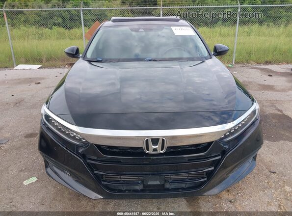 1HGCV2F93KA033735 2019 HONDA ACCORD Black ხელსაწყოთა პანელის ხედი