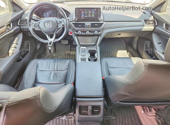 1HGCV2F93LA030884 2020 HONDA ACCORD White Вид панелі приладів