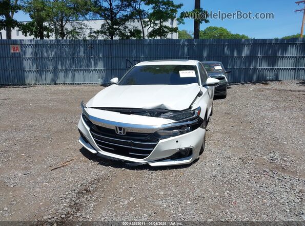 1HGCV2F93MA006795 2021 HONDA ACCORD White Вид спереду