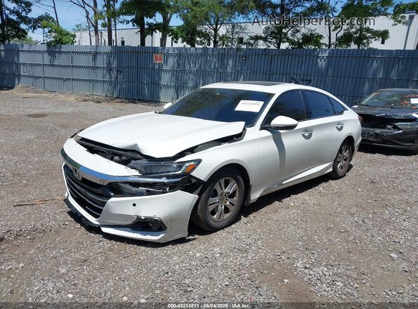 1HGCV2F93MA006795 2021 HONDA ACCORD White Передня ліва чверть