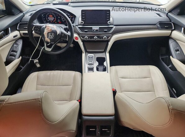 1HGCV2F93MA010930 2021 HONDA ACCORD White Առջևի վահանակի տեսք
