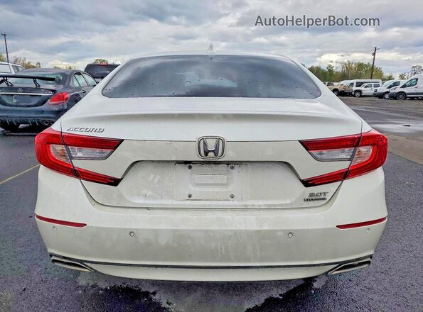 1HGCV2F93NA007544 2022 HONDA ACCORD White Հետևի տեսք