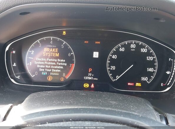 1HGCV2F94JA008065 2018 HONDA ACCORD White უკანა სავარძლების ხედი