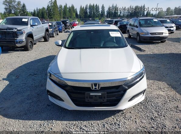 1HGCV2F94JA008065 2018 HONDA ACCORD White უკანა სალონის ხედი
