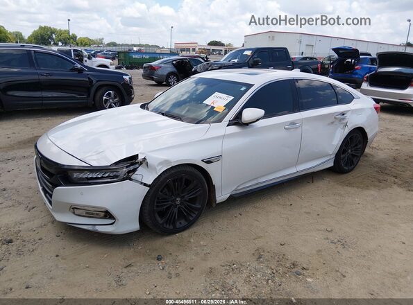 1HGCV2F94JA031264 2018 HONDA ACCORD White Przód lewy