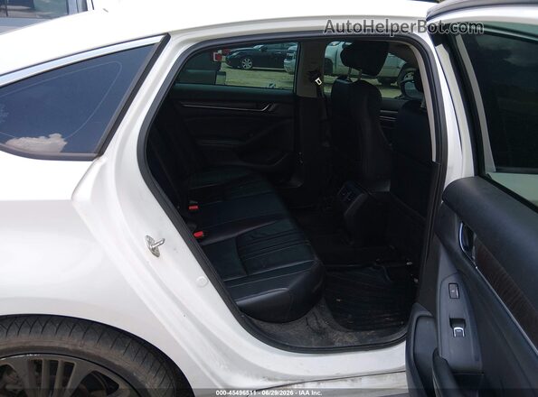 1HGCV2F94JA031264 2018 HONDA ACCORD White Widok naklejki z numerem VIN