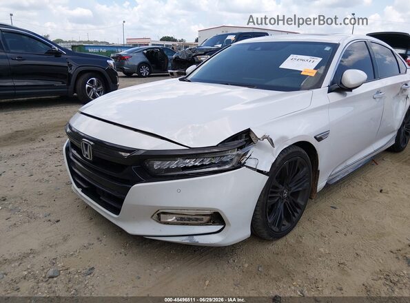 1HGCV2F94JA031264 2018 HONDA ACCORD White Widok z przodu