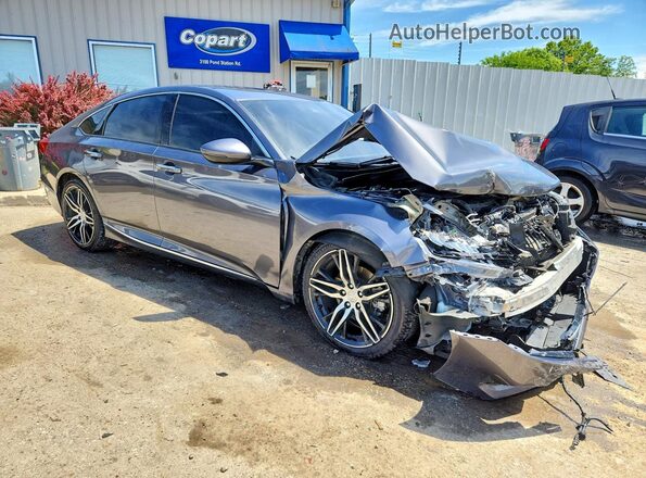 1HGCV2F94NA011876 2022 HONDA ACCORD Серый Передняя правая четверть