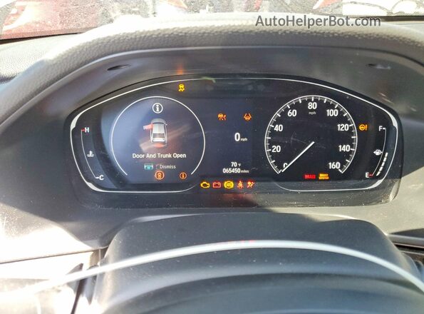 1HGCV2F94NA011876 2022 HONDA ACCORD Серый Вид щитка приборов