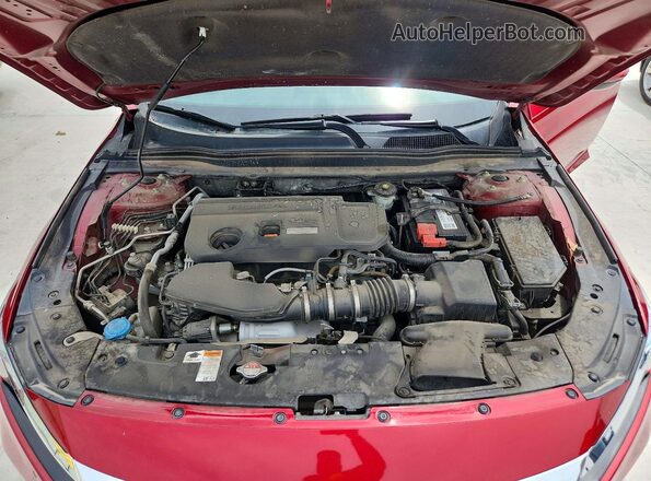 1HGCV2F95JA035016 2018 HONDA ACCORD Red Rear interior view