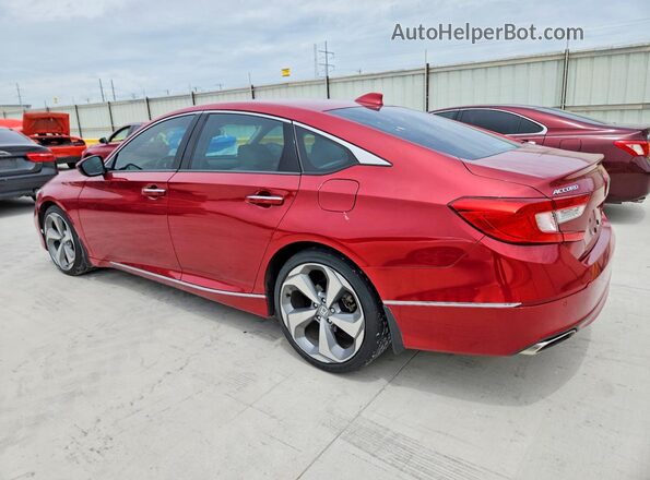 1HGCV2F95JA035016 2018 HONDA ACCORD Red Rear left