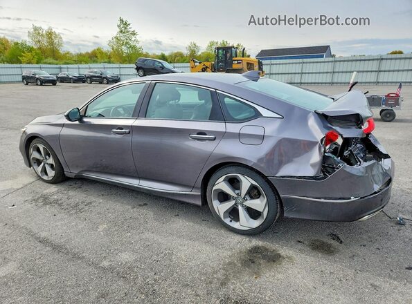 1HGCV2F95JA038305 2018 HONDA ACCORD Gray Задня ліва чверть