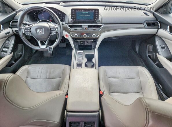 1HGCV2F95JA038305 2018 HONDA ACCORD Gray Вид панелі приладів
