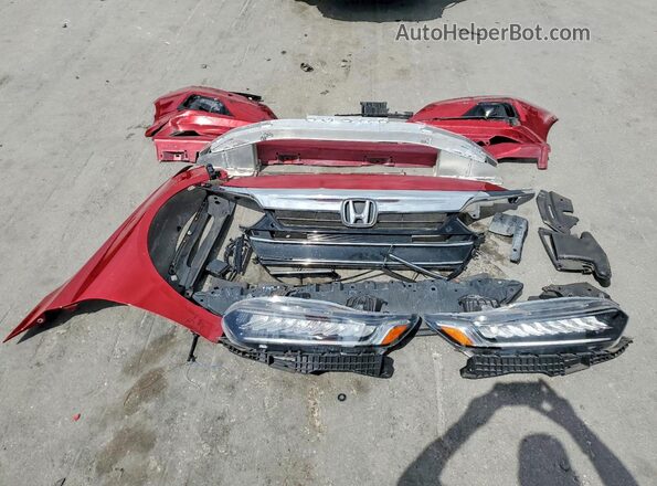 1HGCV2F96MA008508 2021 HONDA ACCORD Red Շարժիչի բաժամունքի տեսք