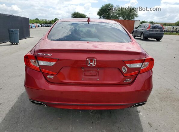 1HGCV2F96MA008508 2021 HONDA ACCORD Red Հետևի տեսք