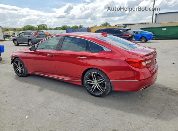 1HGCV2F96MA008508 2021 HONDA ACCORD Red Հետևի ձախ