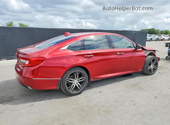 1HGCV2F96MA008508 2021 HONDA ACCORD Red Հետևի աջ