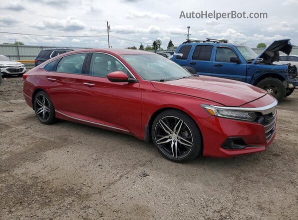 1HGCV2F96MA028757 2021 HONDA ACCORD Red Delantero derecho