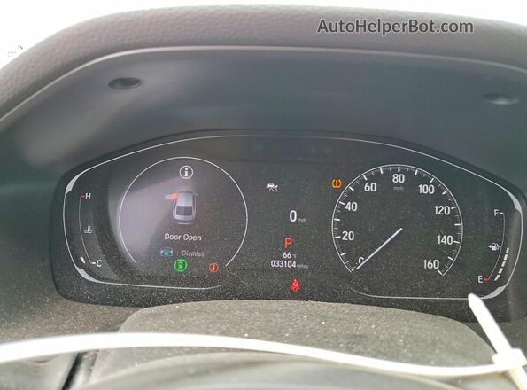 1HGCV2F96MA028757 2021 HONDA ACCORD Red Vista del cuadro de instrumentos