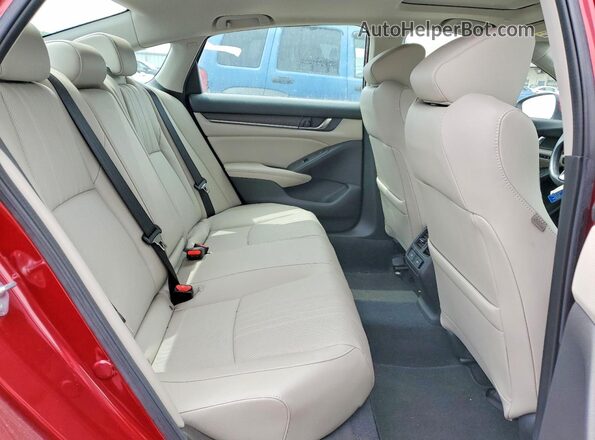 1HGCV2F96MA028757 2021 HONDA ACCORD Red Vista de los asientos traseros