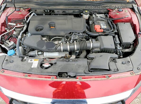 1HGCV2F96MA028757 2021 HONDA ACCORD Red Vista interior trasera
