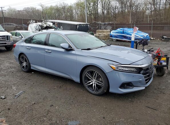 1HGCV2F96NA013113 2022 HONDA ACCORD Gray Delantero derecho