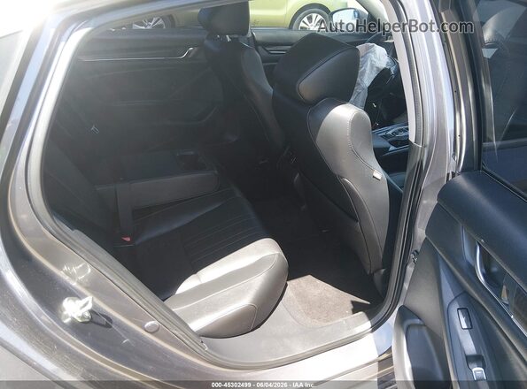 1HGCV2F97KA020860 2019 HONDA ACCORD Gray Widok naklejki z numerem VIN