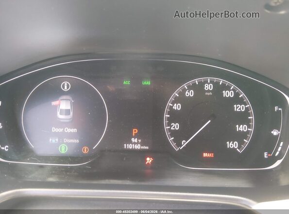 1HGCV2F97KA020860 2019 HONDA ACCORD Gray Widok tylnych siedzeń