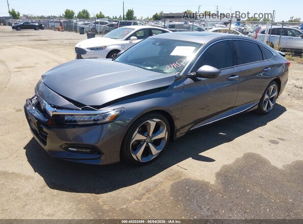 1HGCV2F97KA020860 2019 HONDA ACCORD Gray Przód lewy