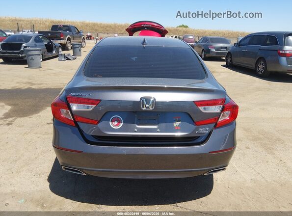 1HGCV2F97KA020860 2019 HONDA ACCORD Gray 