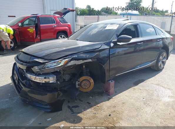 1HGCV2F98JA010904 2018 HONDA ACCORD Black Vista tres cuartos delantera izquierda