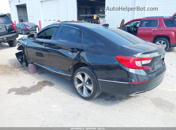 1HGCV2F98JA010904 2018 HONDA ACCORD Black Trasero izquierdo