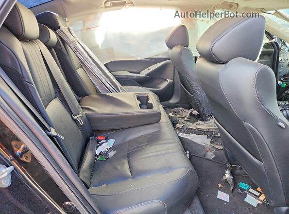1HGCV2F98KA005722 2019 HONDA ACCORD Black Widok tylnych siedzeń