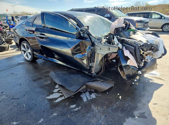 1HGCV2F98KA005722 2019 HONDA ACCORD Black Przód prawy