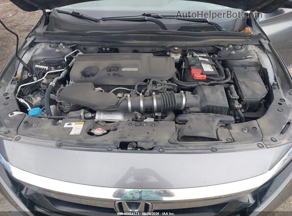 1HGCV2F98KA027185 2019 HONDA ACCORD Gray უკანა ხედი