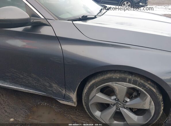 1HGCV2F98KA027185 2019 HONDA ACCORD Gray წინა ხედი