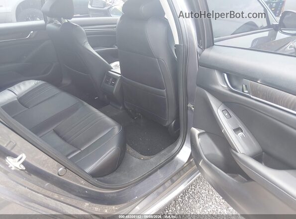 1HGCV2F9XJA018387 2018 HONDA ACCORD Gray Вид наклейки з VIN-кодом