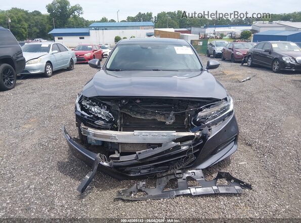 1HGCV2F9XJA018387 2018 HONDA ACCORD Gray Вид щитка приладів