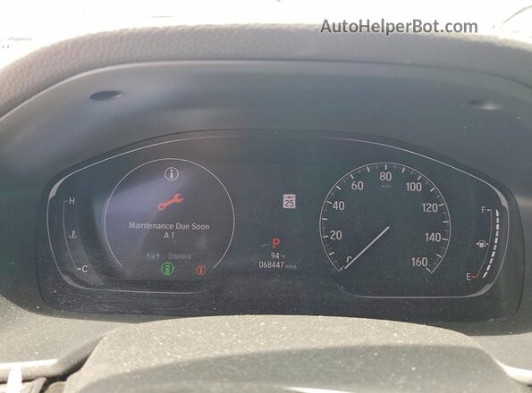 1HGCV2F9XLA002693 2020 HONDA ACCORD Gray Vista del cuadro de instrumentos
