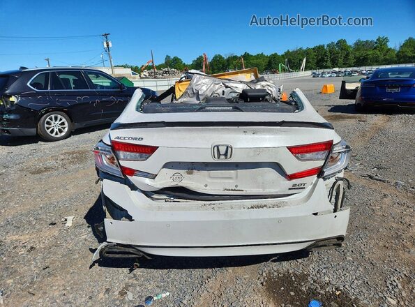 1HGCV2F9XLA030185 2020 HONDA ACCORD White Widok z tyłu